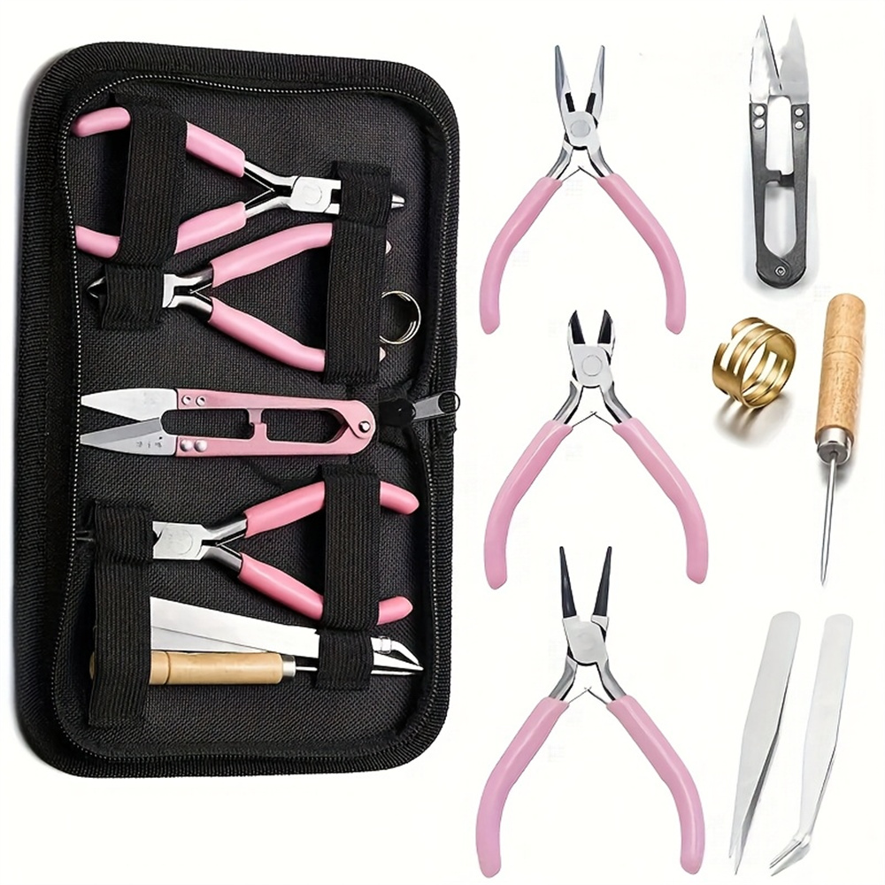Jewelry Making Pliers Set - مجموعة أدوات صناعة المجوهرات للمبتدئين، تتضمن
