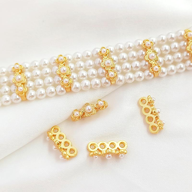 Jewelry Making For Dummies - 5 قطع الدمية الذهب أربعة حفرة