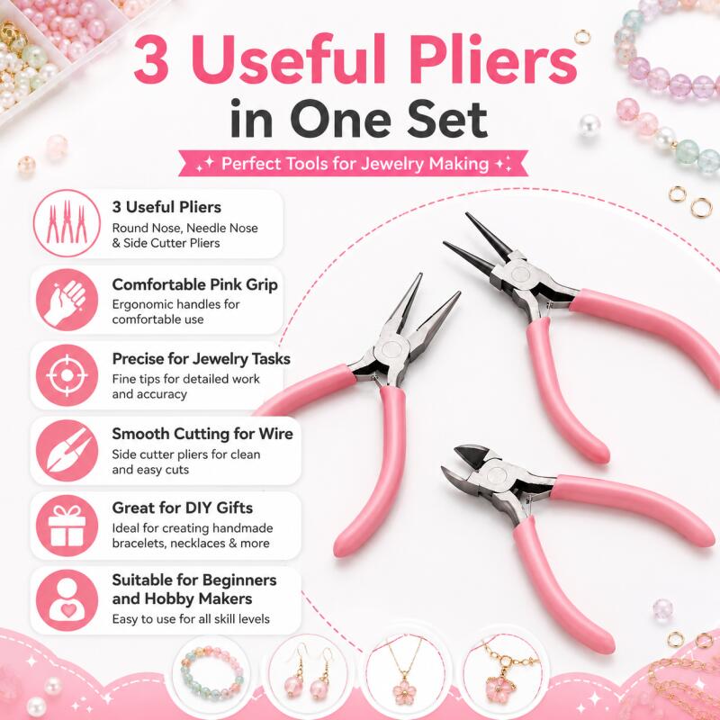 Jewelry Making Pliers Set - مجموعة واحدة من أدوات اليد اليدوية