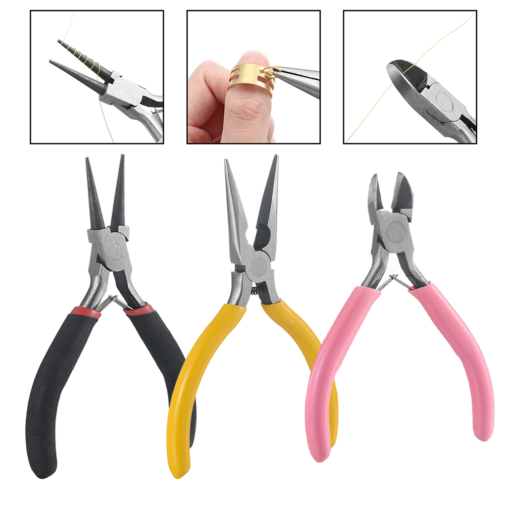 Jewelry Making Pliers Set - 3 قطعة/المجموعة 3 أنماط مجوهرات كماشة