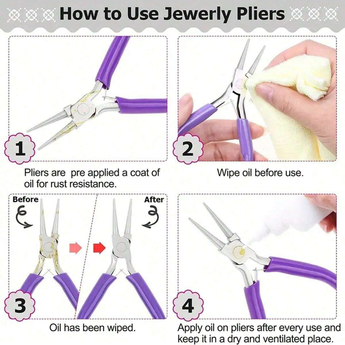 مجموعة أدوات صنع المجوهرات 6/5 - مراجعة Jewelry Making Pliers Set وسعره