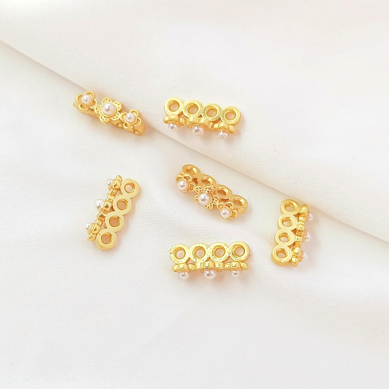 5 قطع الدمية الذهب أربعة حفرة  - مراجعة Jewelry Making For Dummies وسعره
