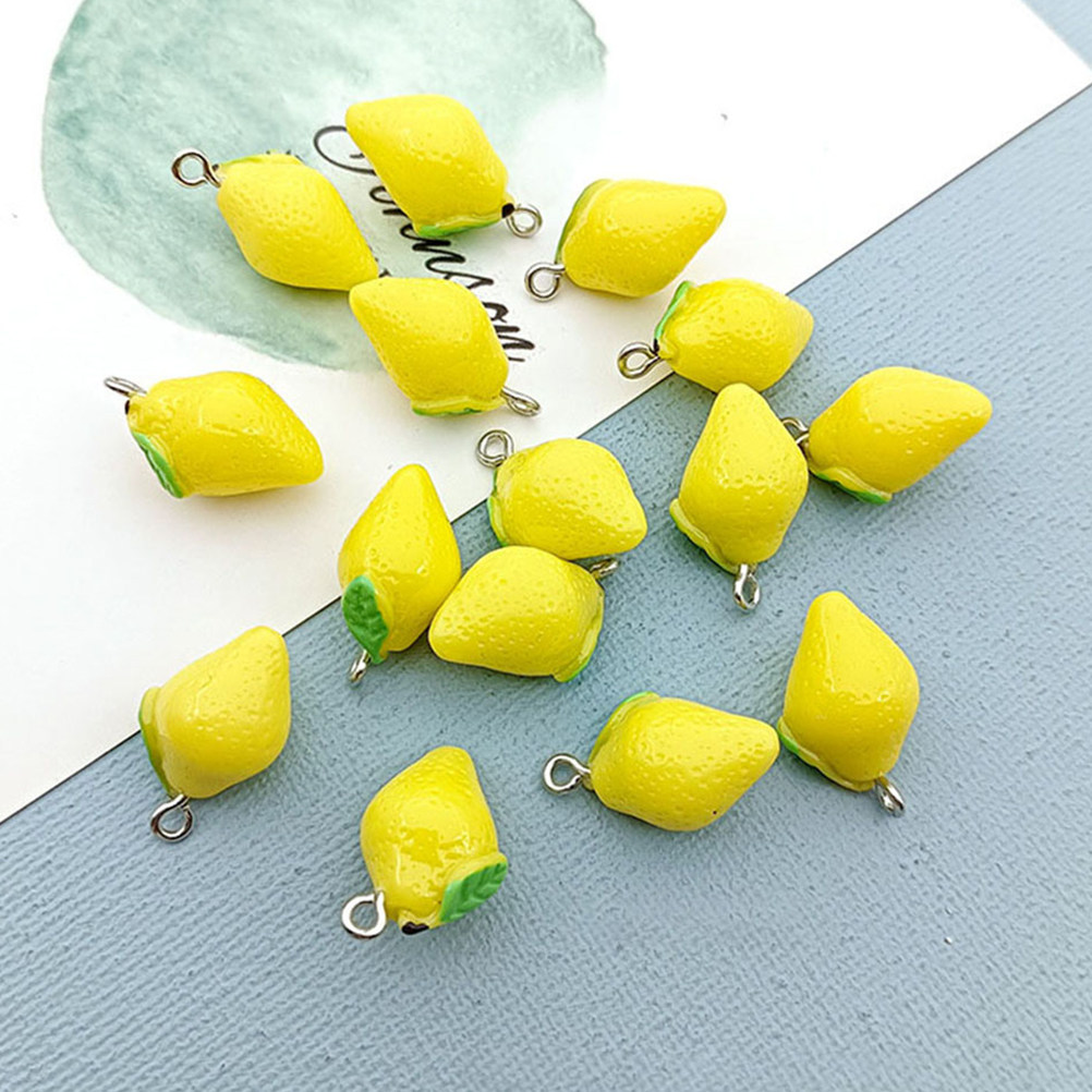 20 قطعة من قلادات الليمون المص - مراجعة Jewelry Making With Resin وسعره