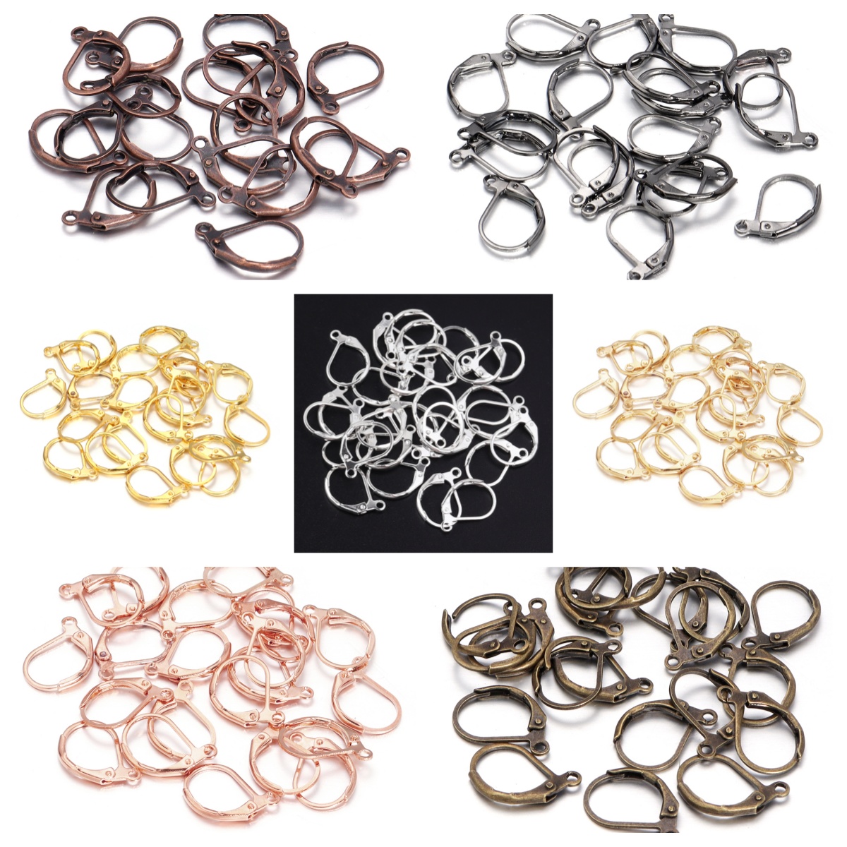 50 قطعة/مجموعة خطافات أقراط فر - مراجعة Jewelry Making Findings وسعره