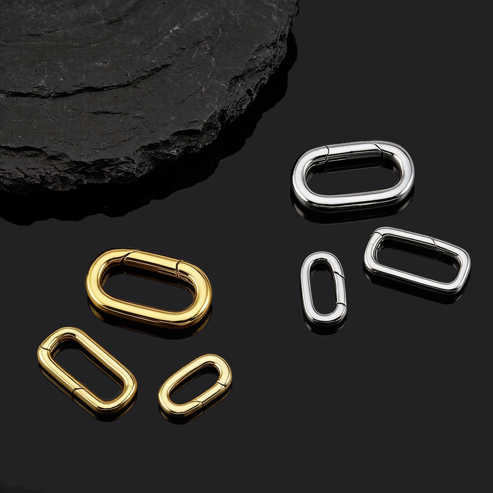 قطعتان من مشابك قلادة بيضاوية  - مراجعة Jewelry Making Findings وسعره